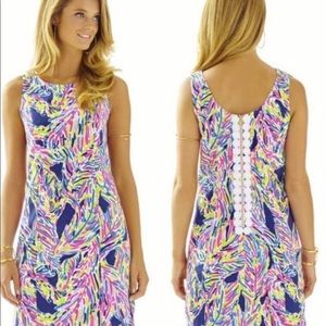 Lilly Pulitzer Cathy Shift Dress Indigo Palm